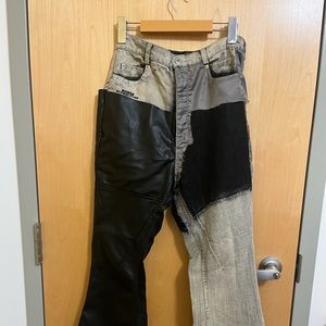 RO style micro flared jeans,high street design